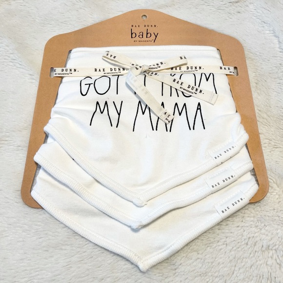 🆕Rae Dunn Bandana Bibs 3 Set GOT IT FROM MY MAMA - Picture 2 of 5